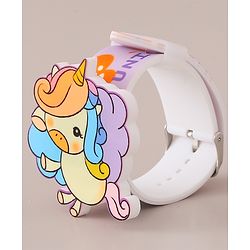 Babyhug Digital Watch with Unicorn Print - Pink