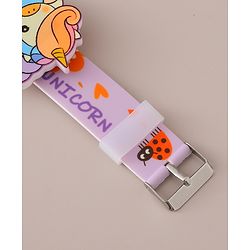 Babyhug Digital Watch with Unicorn Print - Pink
