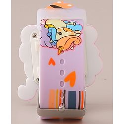 Babyhug Digital Watch with Unicorn Print - Pink