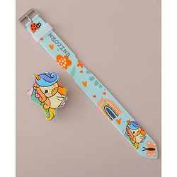 Babyhug Digital Watch with Unicorn Print - Green