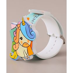Babyhug Digital Watch with Unicorn Print - Pink