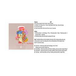 Babyhug Digital Watch with Unicorn Print - Pink
