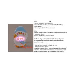 Babyhug Digital Watch with Duck Theme- Blue