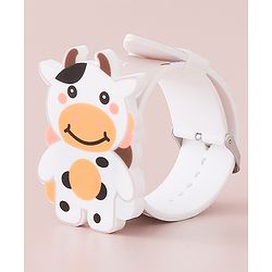 Babyhug Digital Watch with Cow Theme- Light Brown