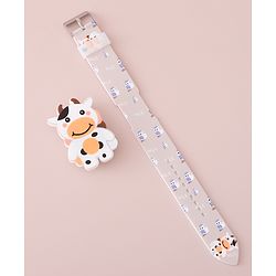 Babyhug Digital Watch with Cow Theme- Light Brown