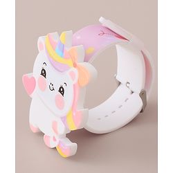 Babyhug Digital Watch with Unicorn Theme- Pink