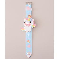 Babyhug Digital Watch with Unicorn Theme- Blue