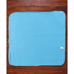 Babyhug Cotton Terry Knit Towel with Hood Giraffe Applique L 76.2 x B 76.2 cm - Blue