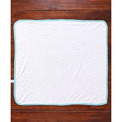 Babyhug Terry Knit Towel with Crab Print L 76.2 X B 76.2 cm- Blue