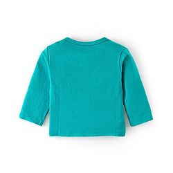 Babyhug 100% Cotton Knit Full Sleeves Front Open Jhablas Elephant Print Pack of 3 - Teal Blue & Yellow