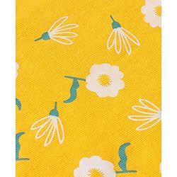 Babyhug Cotton Knit Full Sleeves Floral Printed Night Suit - Yellow