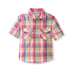 Babyhug Cotton Woven Full Sleeves Shirt Checkered - Pink