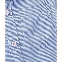 Babyhug Cotton Woven Full Sleeves Striped One Pocket Party Shirt with Bow Tie - Red & White