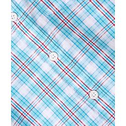 Babyhug 100% Cotton Woven Half Sleeves Checks One Pocket Shirt - Multicolour