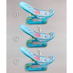 Babyhug Anti Slip Baby Bather with Aqua Print- Blue