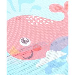 Babyhug Anti Slip Baby Bather with Aqua Print- Blue