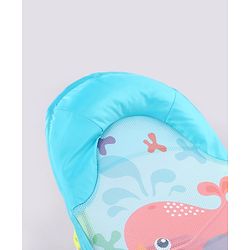 Babyhug Anti Slip Baby Bather with Aqua Print- Blue