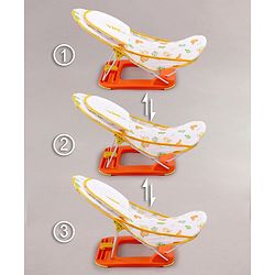 Babyhug Anti Slip Baby Bather Small with Animal Print- Orange