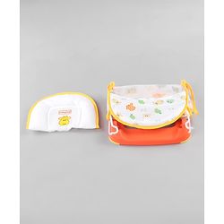 Babyhug Anti Slip Baby Bather Small with Animal Print- Orange