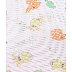 Babyhug Anti Slip Baby Bather Small with Animal Print- Orange