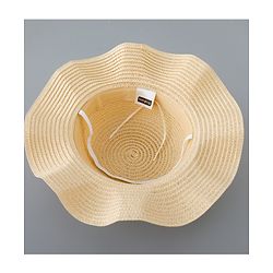 Babyhug Straw Hat with Bow Applique - Pink