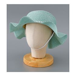 Babyhug Straw Hat with Bow Applique - Blue