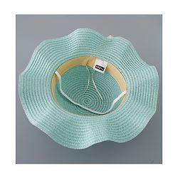 Babyhug Straw Hat with Bow Applique - Blue