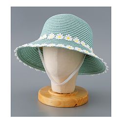 Babyhug Straw Hat Flower Design and Purse - Pink