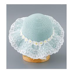 Babyhug Straw Hat Floral Design - Green