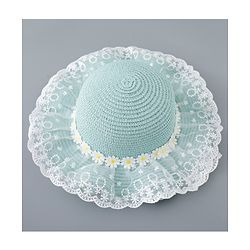 Babyhug Straw Hat Floral Design - Green