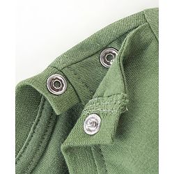 Babyhug Cotton Knit Full Sleeves Night Suit With Animals Print - Green