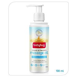 Babyhug Mineral Oil Free Daily Massage Oil with Goodness of 7 Oils (Olive, Coconut, Sesame, Almond, Wheat Germ, Jojoba & Aloe Vera) - 100 ml