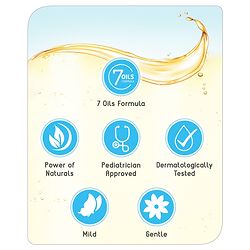 Babyhug Mineral Oil Free Daily Massage Oil with Goodness of 7 Oils (Olive, Coconut, Sesame, Almond, Wheat Germ, Jojoba & Aloe Vera) - 100 ml