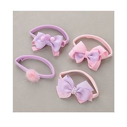 Babyhug Headbands   Free Size Pack of 4 - Pink & Purple