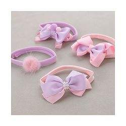 Babyhug Headbands   Free Size Pack of 4 - Pink & Purple