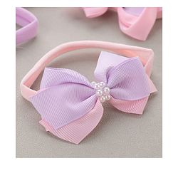 Babyhug Headbands   Free Size Pack of 4 - Pink & Purple
