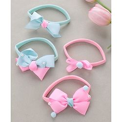 Babyhug Free Size Headbands  Bow Applique Pack of 4 - Multicolor