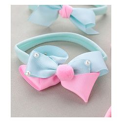 Babyhug Free Size Headbands  Bow Applique Pack of 4 - Multicolor