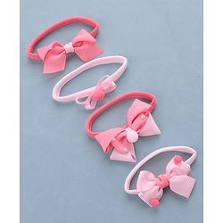 Babyhug Free Size Headbands  Bow Applique Pack of 4 - Multicolor