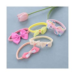 Babyhug Free Size Headbands Bow Applique Pack of 5 - Multicolor