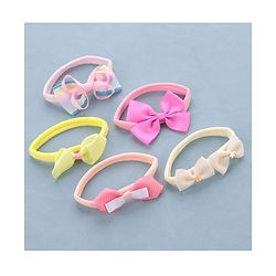 Babyhug Free Size Headbands Bow Applique Pack of 5 - Multicolor