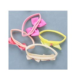 Babyhug Free Size Headbands Bow Applique Pack of 5 - Multicolor