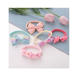 Babyhug Free Size Headbands Bow Applique Pack of 5 - Multicolor