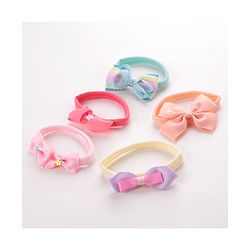 Babyhug Free Size Headbands Bow Applique Pack of 5 - Multicolor