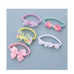 Babyhug Free Size Headbands Bow Applique Pack of 5 - Multicolor