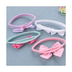 Babyhug Free Size Headbands Bow Applique Pack of 5 - Multicolor