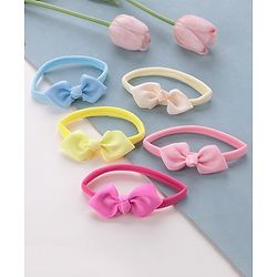 Babyhug Headbands with Bow Free Size Pack of 5 - Multicolour