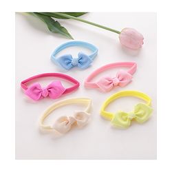 Babyhug Headbands with Bow Free Size Pack of 5 - Multicolour