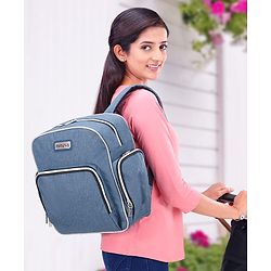 Babyhug Multipurpose Backpack Style Diaper Bag - Blue