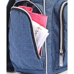 Babyhug Multipurpose Backpack Style Diaper Bag - Blue